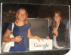 Jenny and Maggie at Googleplex circa 2005
